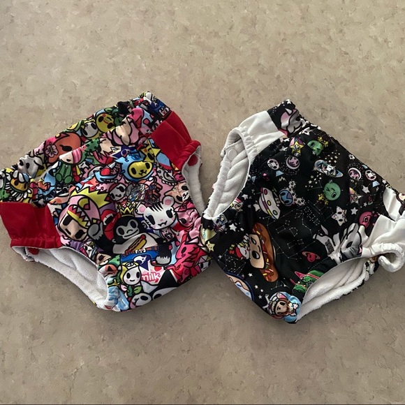 Lot of 2 Tokidoki Rumparooz Reusable Cloth Diapers - Picture 2 of 11